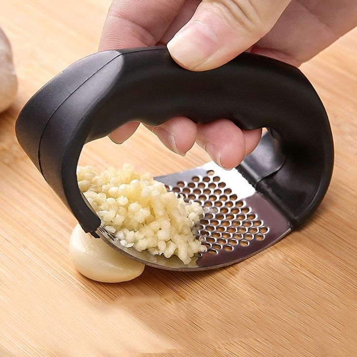 Stainless Steel Garlic Press Crusher